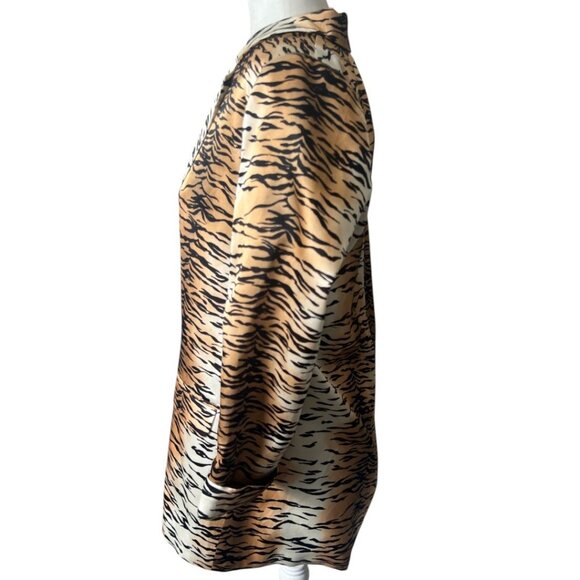 NWOT Cami NYC Owen Animal Print Back Vent Silk-Charmeuse Blazer Jacket Small - Picture 4 of 11